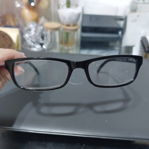 Simple Black Foster Grant Reading Glasses Readers 1.00 Power LO0715 Brandon BLK - Picture 3 of 9